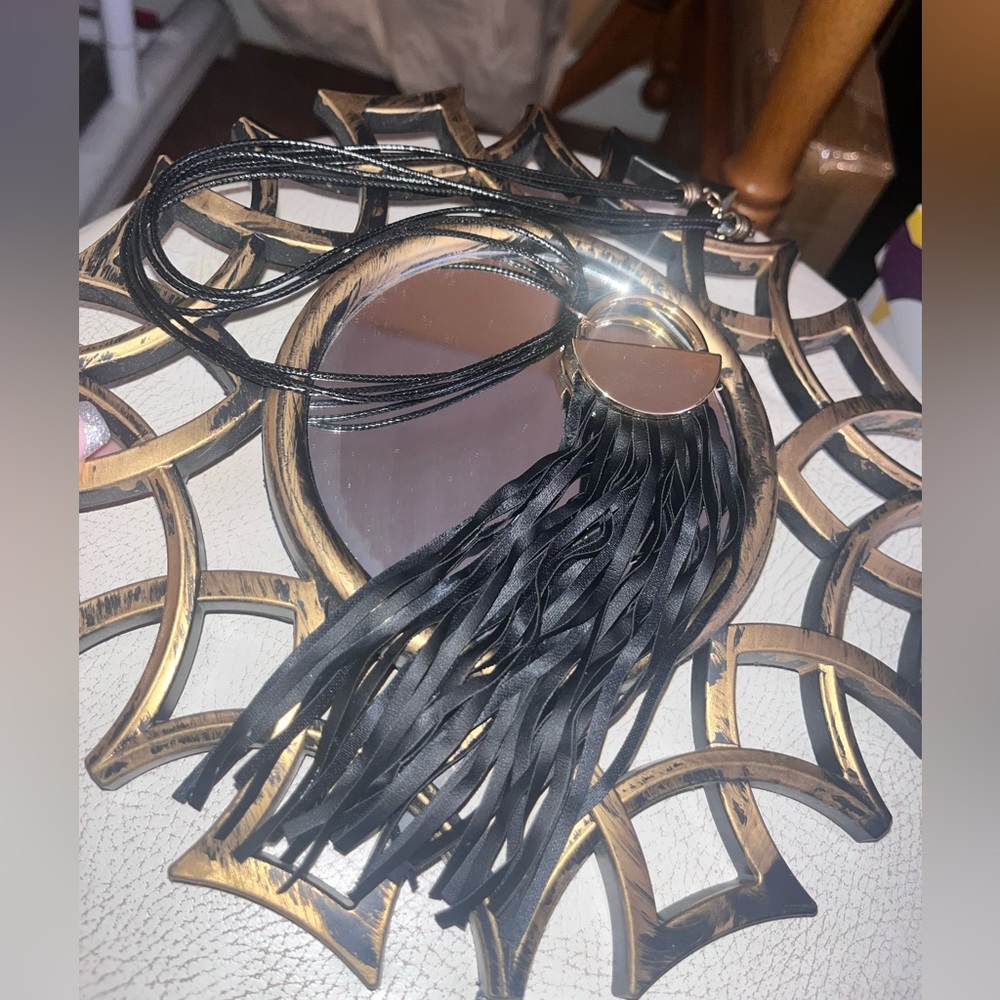 Leather Fringe Necklace